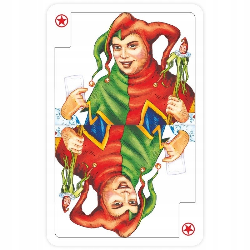 Fajna DZIECIĘCA KARCIANKA Rozgrywka RYWALIZACJA Towarzyska GRA 54 Karty Lux Minimalna liczba graczy 2