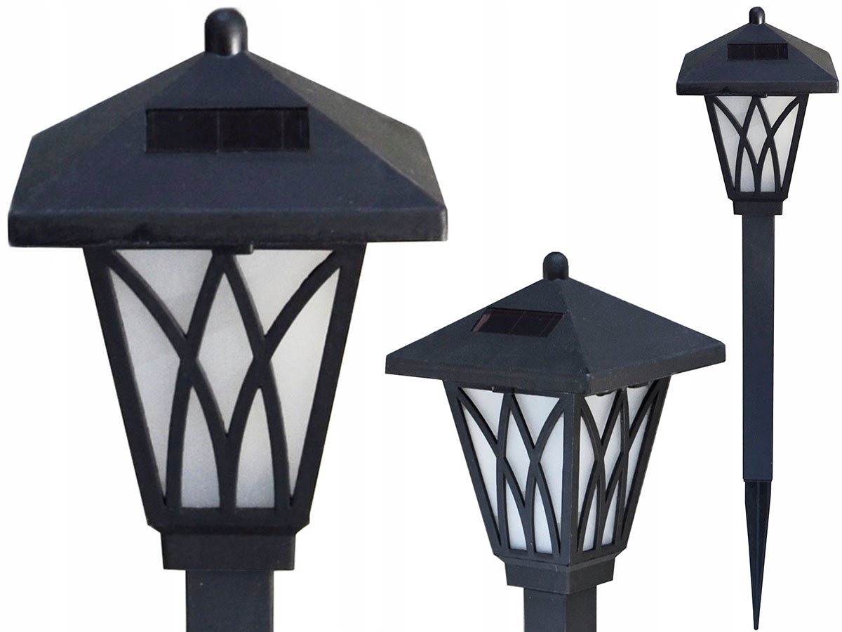

lampa solarna Latarenka dekor mleczny klosz P-508