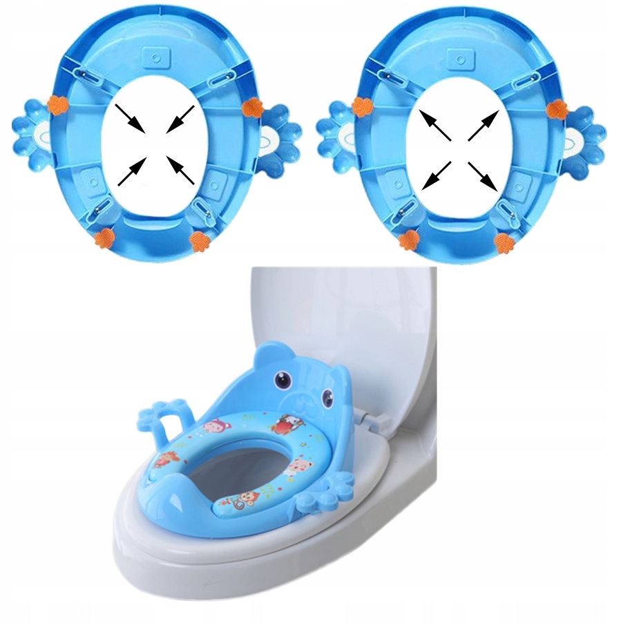 NAKŁADKA NA SEDES WC 8w1 ANTYPOŚLIZGOWA WYGODNA Szerokość produktu 38 cm