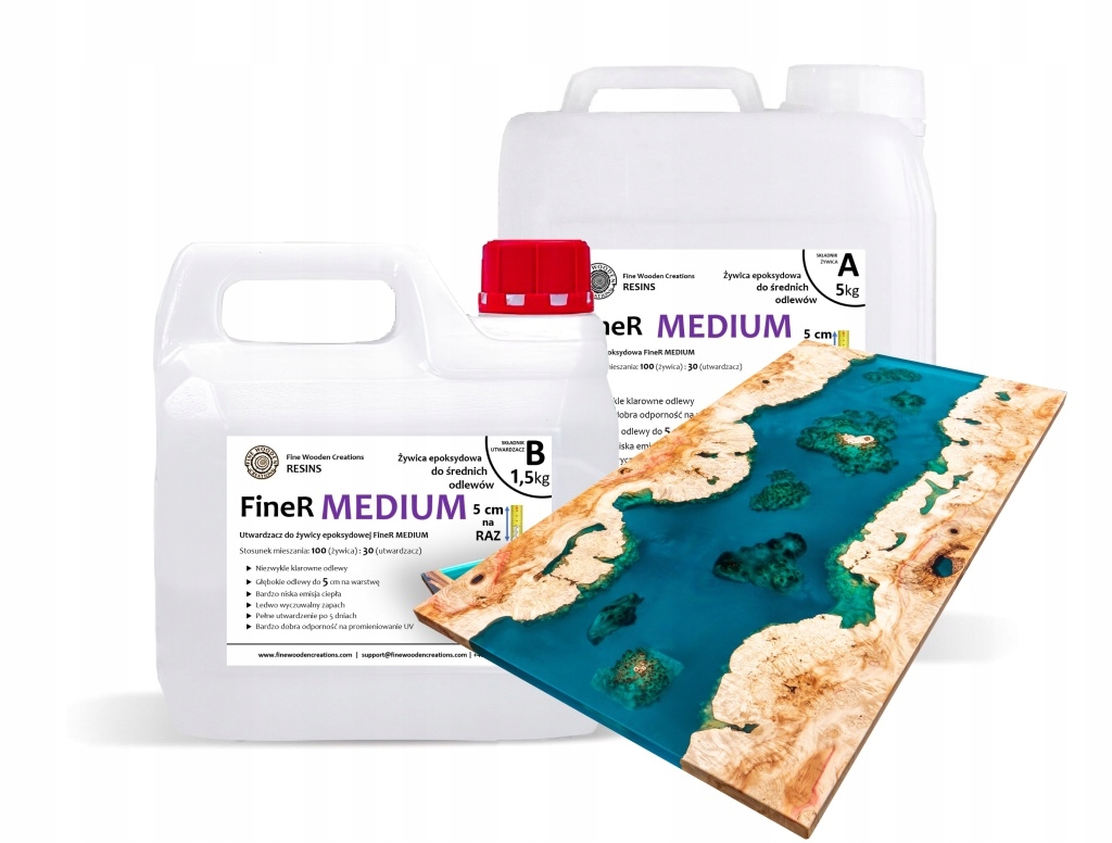 FineR Medium epoxidová pryskyřice pro odlitky 13kg