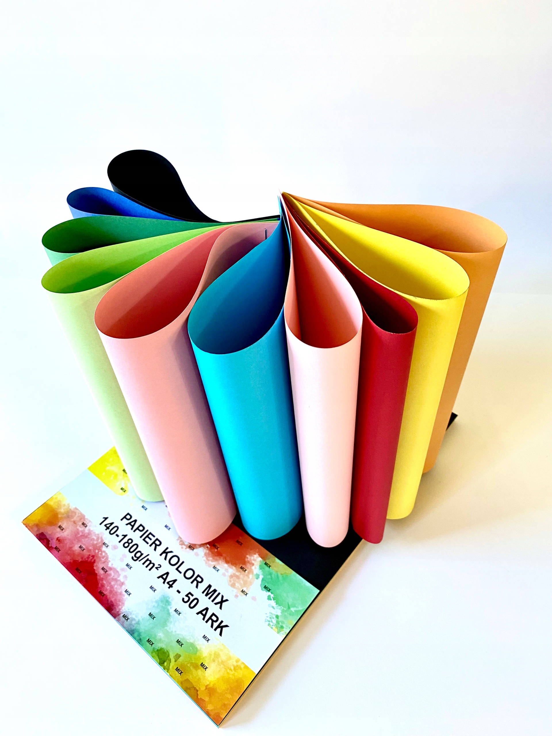 

Papier Biurowy A4 MIX Kolorów 140g -180g 50 kartek