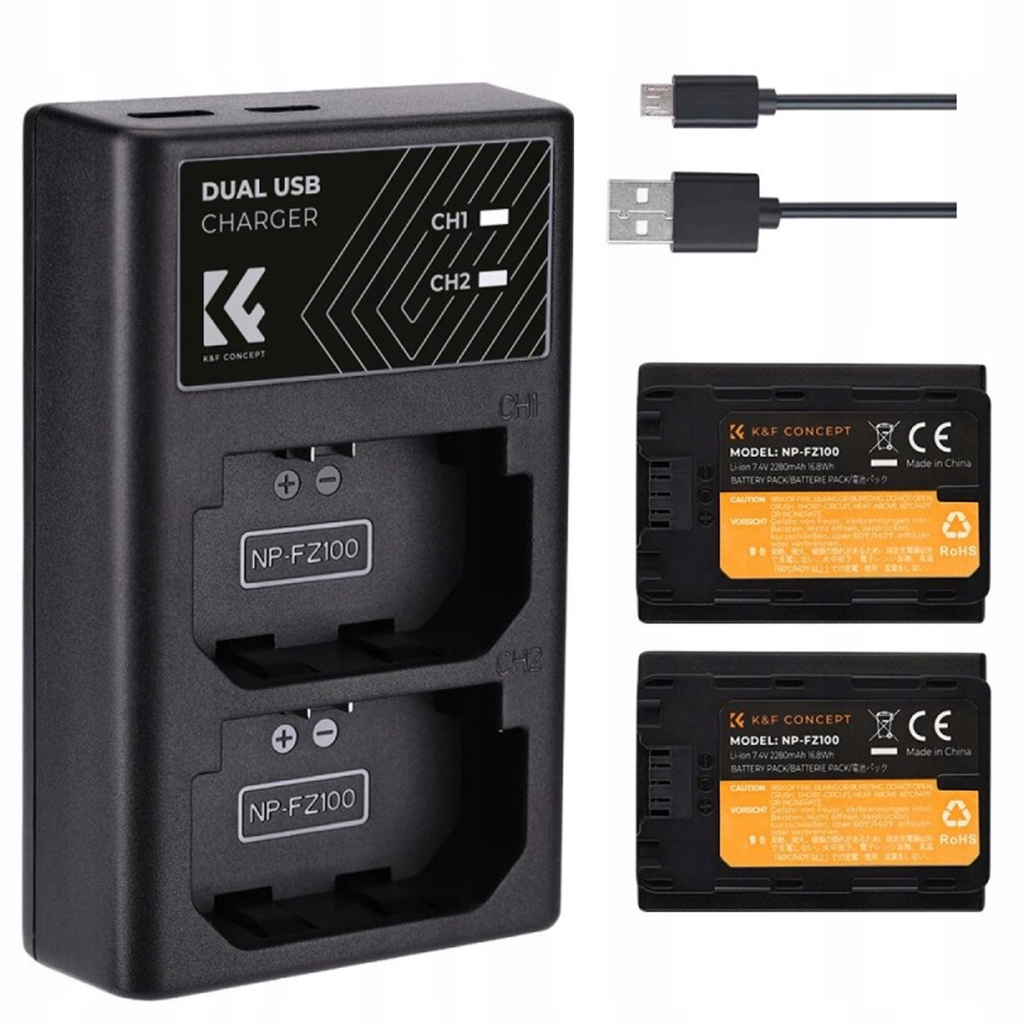 Nabíječka 2x baterie pro Sony A9II A9R A9S A7R3