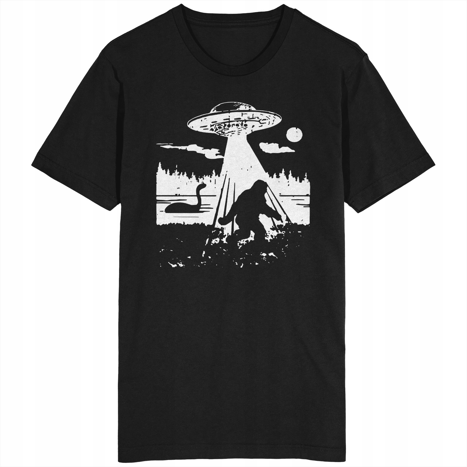 

Ufo Wielka Stopa Nessie Koszulka Alien Loch Ness