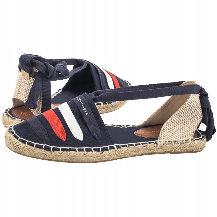 Dámské espadrilky Tommy Hilfiger Flat T3A7-33280 Blue, modré