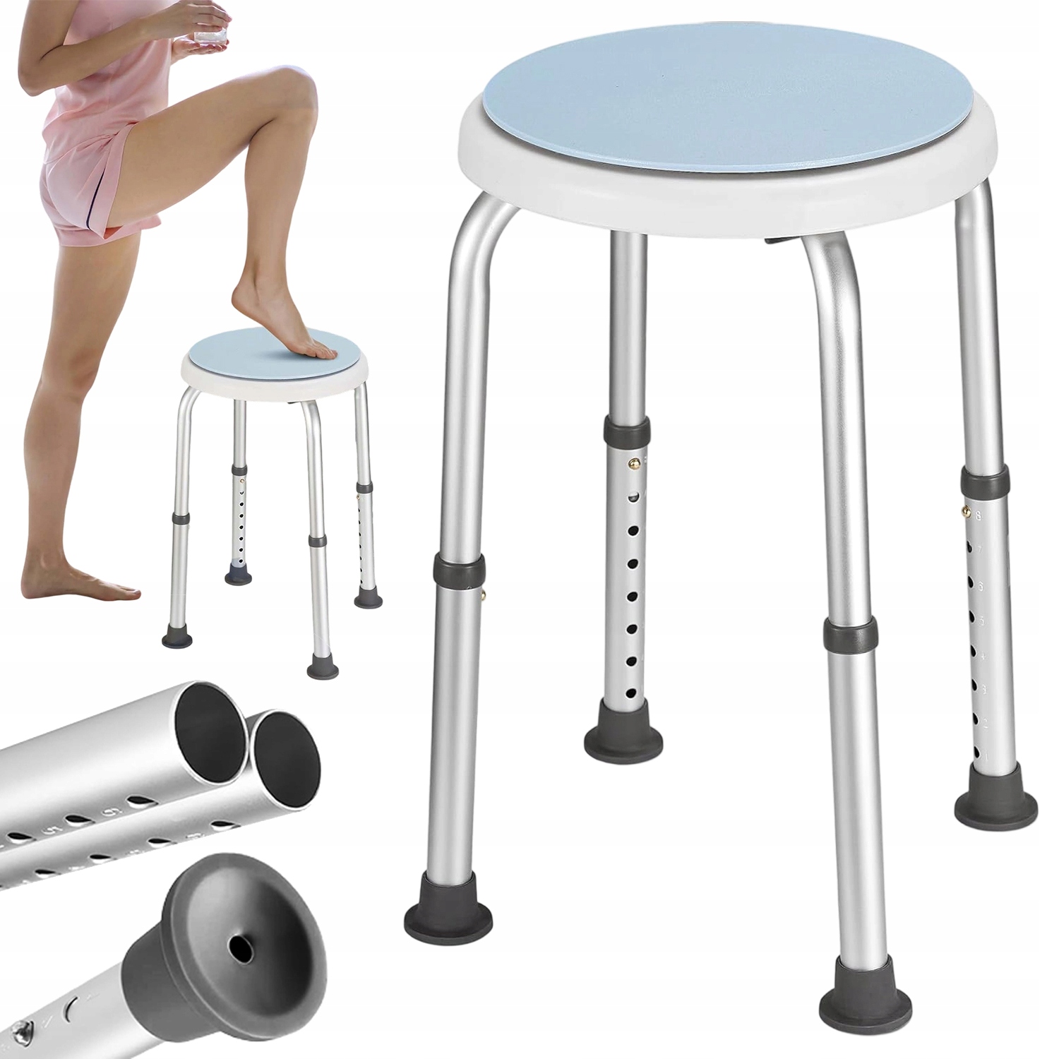 Krzesełko Pod Prysznic Taboret Prysznicowy Stołeczek Łazienkowy Dla Seniora