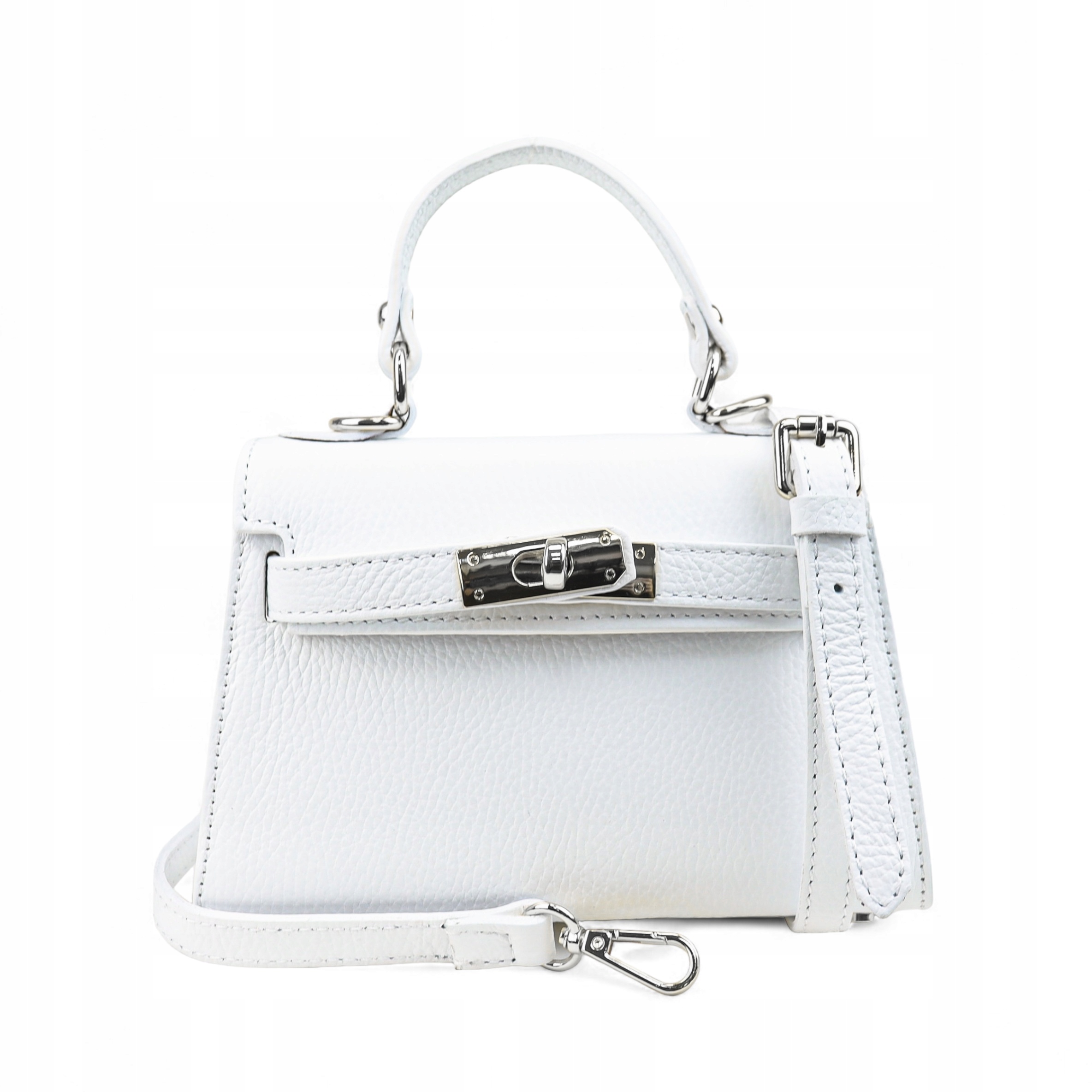 Dámská kabelka Kufřík, kůže Emily Bílá Sr