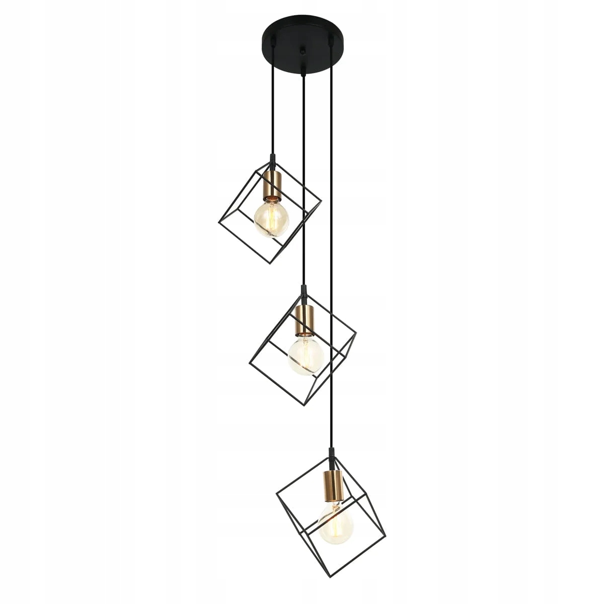 Závěsná lampa Italux Morestel moderní černá