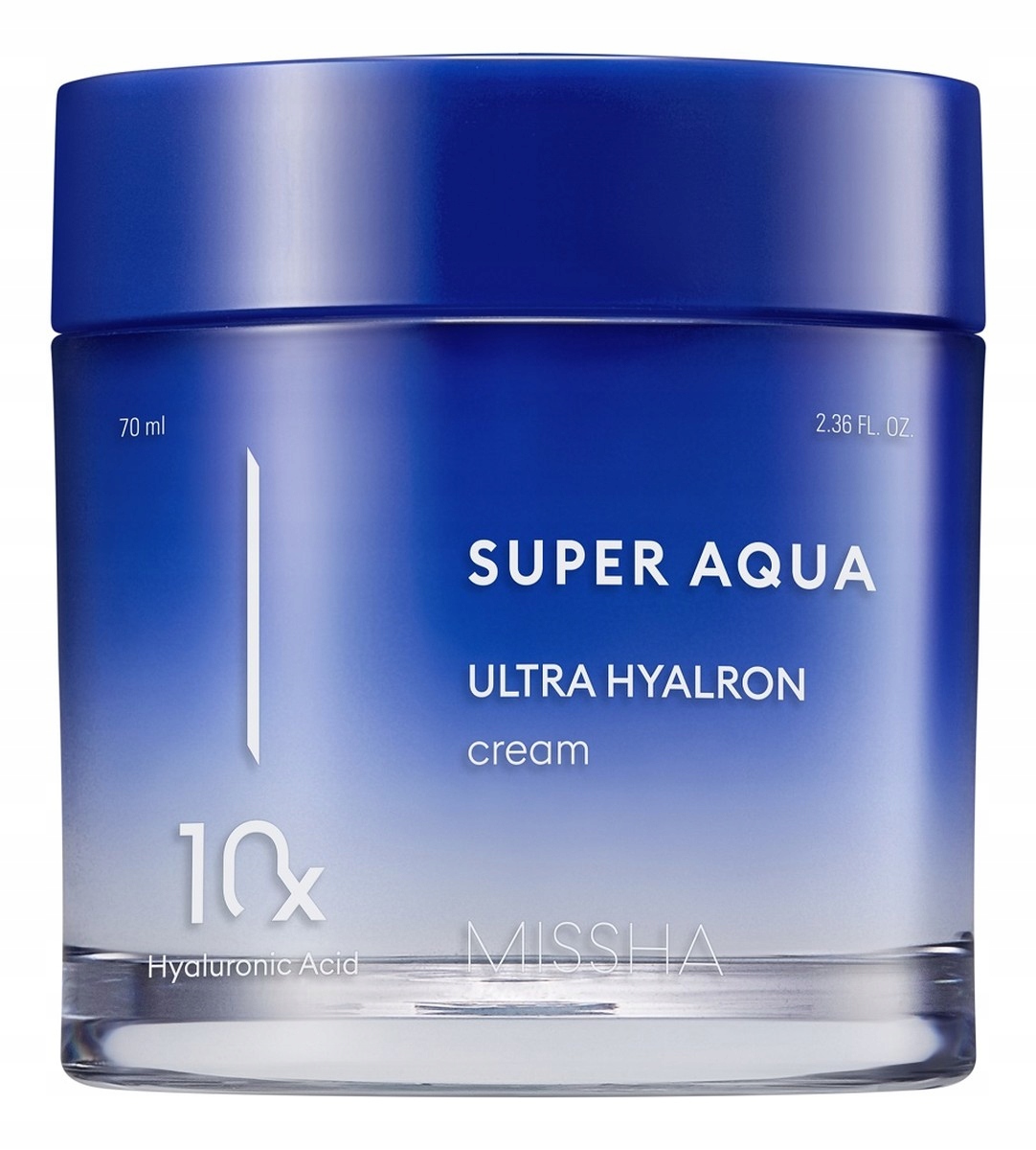 Missha Aqua Ultra Hyalron hydratační krém s kyselinou hyaluronovou 70 ml