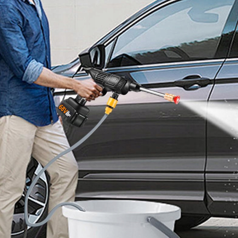 AKUMULATOROWA MYJKA CIŚNIENIOWA DO OGRODU, OKIEN I KOSTKI, ZESTAW POWER Wydajność powierzchniowa 15 m²/h