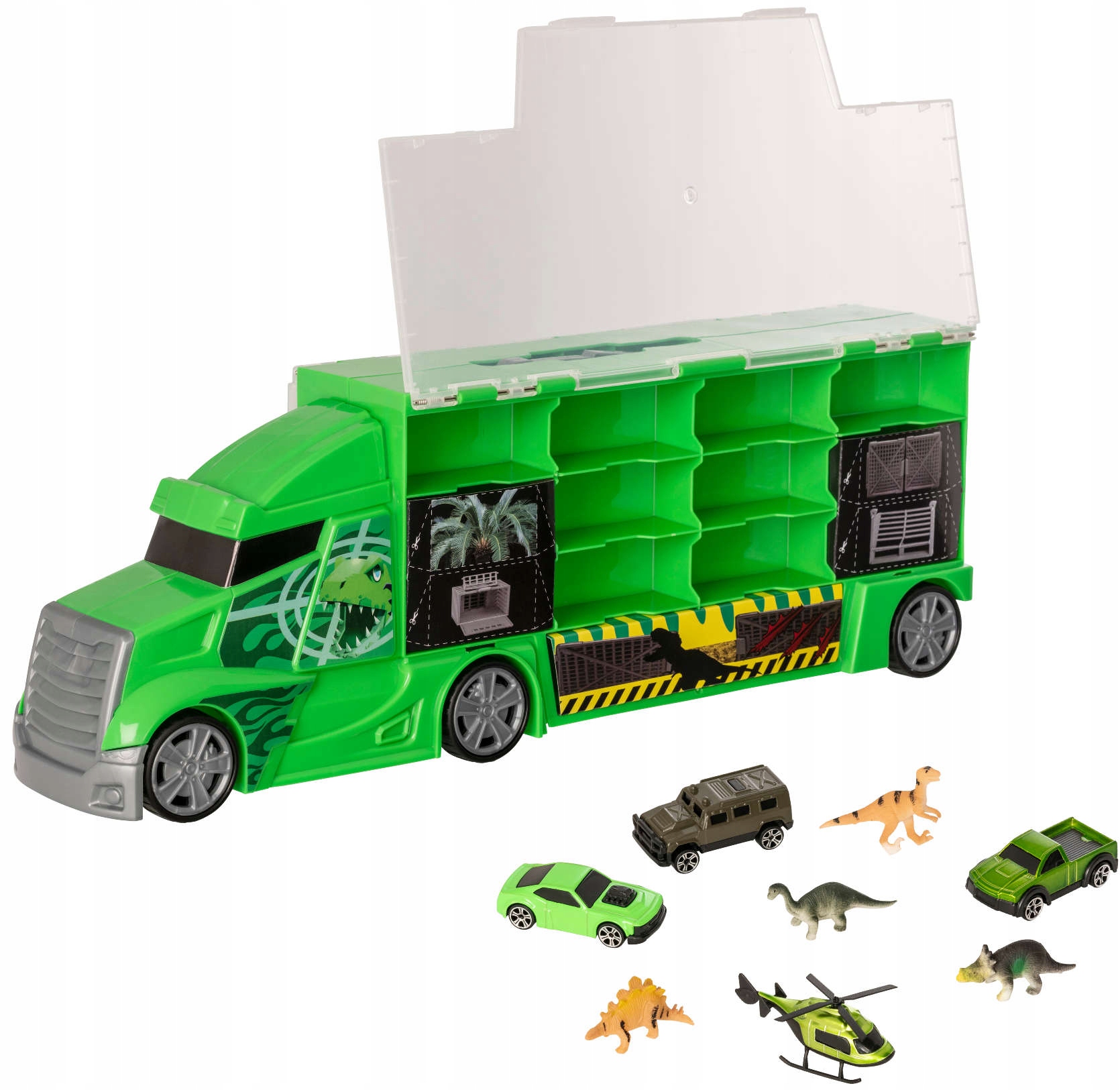 TEAMSTERZ DINO TRANSPORTER CIĘŻARÓWKA + AKCESORIA Kod producenta 1417103