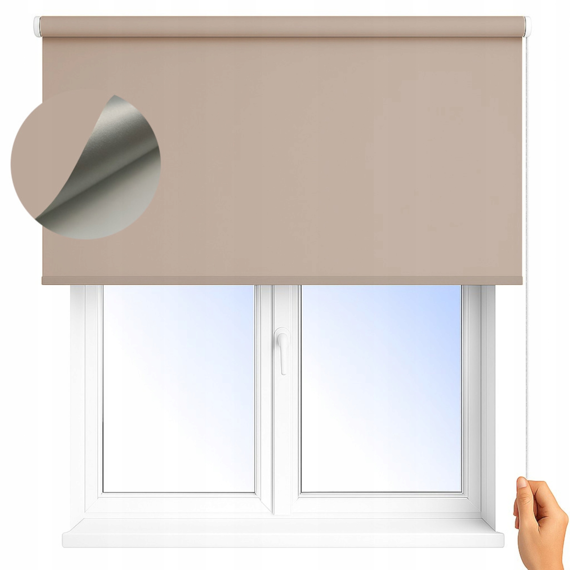 Termálna Nástenná Roleta Mgr fi 25 mm 100 % zatemňujúca, rozmer 140 x 240 cm