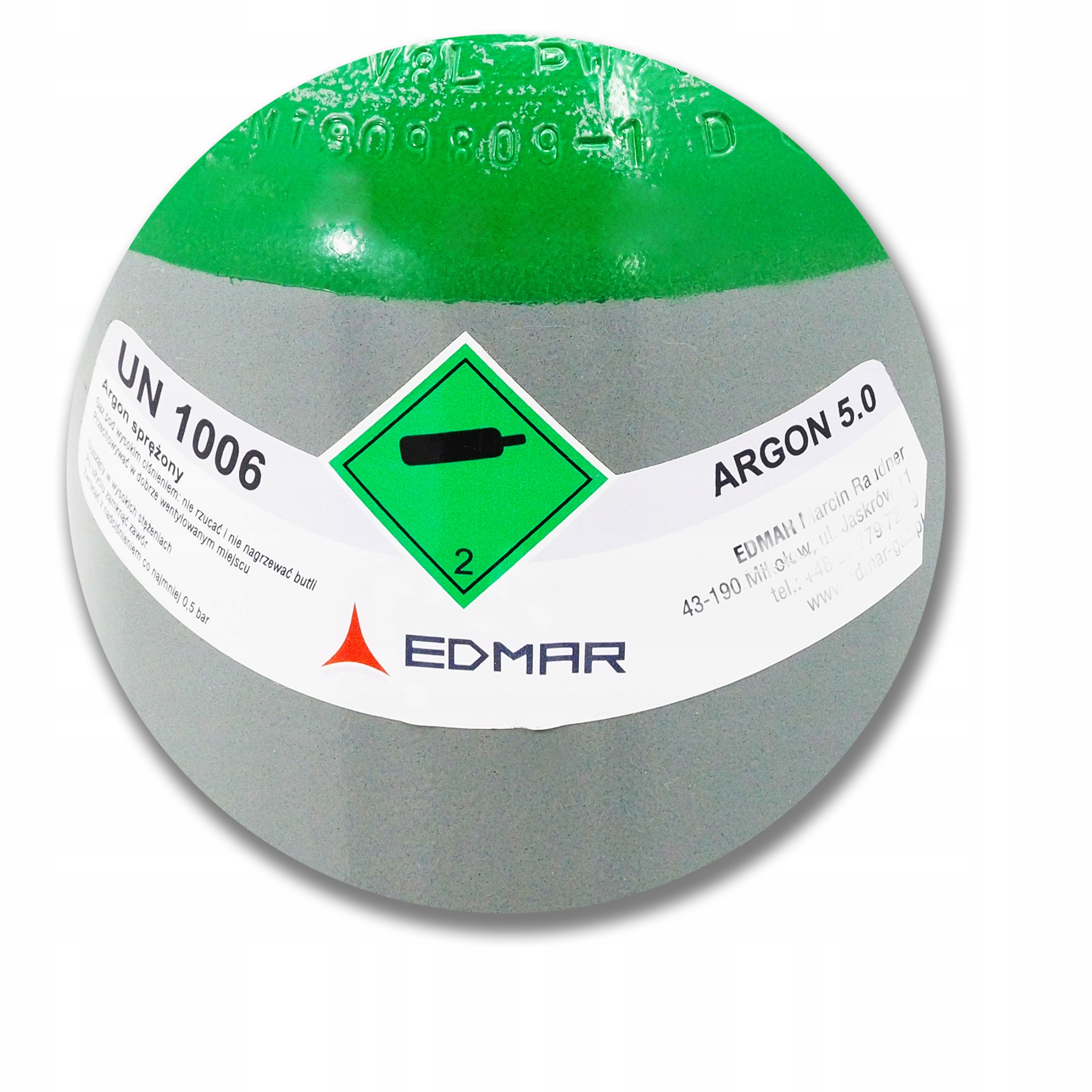 BUTLA ARGON 5.0 8L PEŁNA NOWA KOŁPAK MIGOMAT TIG Ar czysty Argon Marka inna