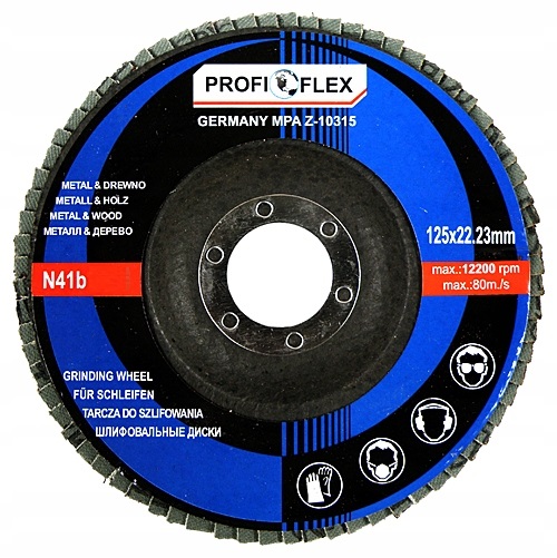 10X TARCZA LISTKOWA DO SZLIFOWANIA 125 GR 80 Marka Profi-Flex