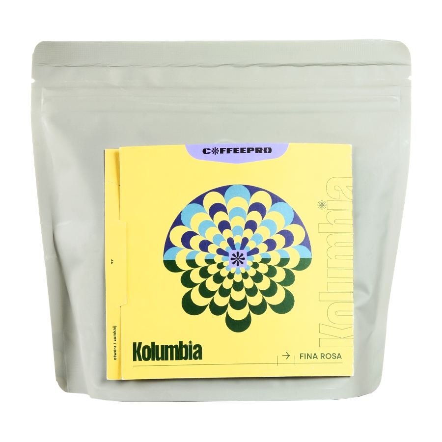 Levně Káva zrnková Arabica Coffeepro Kolumbie Fina Rosa 250 g