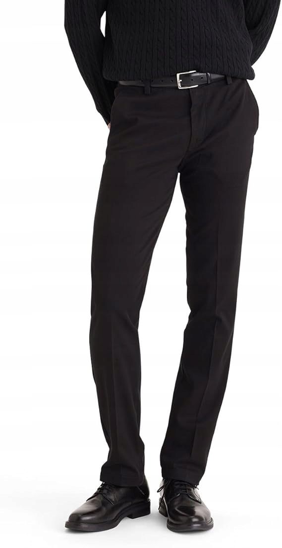 Dockers Černé Elegantní Chinos Kalhoty Z Bavlny 32/30 7AA