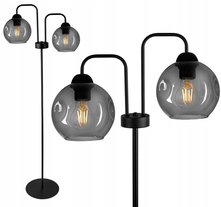 

Lampa stojąca szklana Retro Loft Glass- Fibram