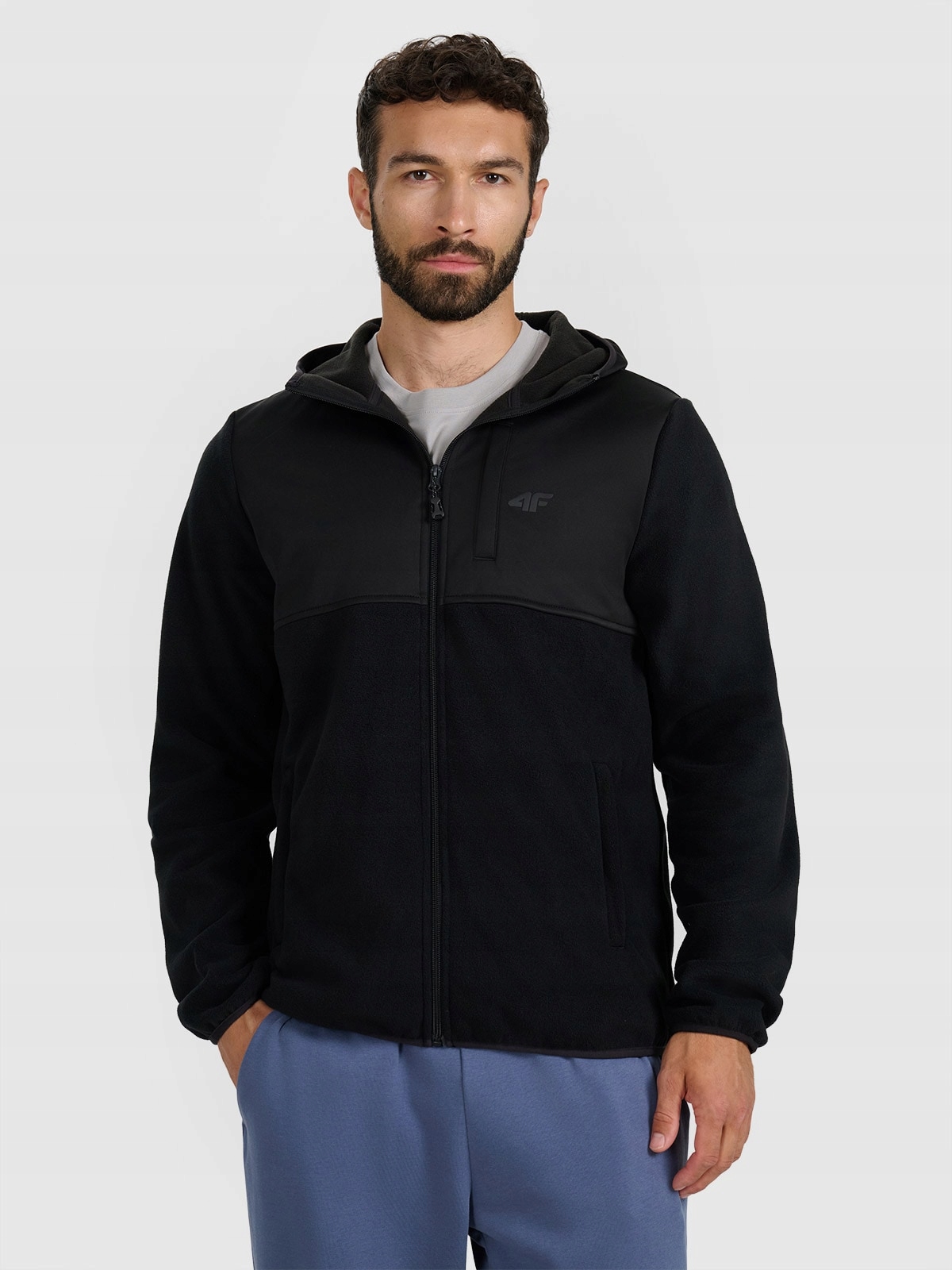 Pánská Fleecová mikina Polar 4F Mikina Fleecová TFLEM417-20 3XL M417 AW25