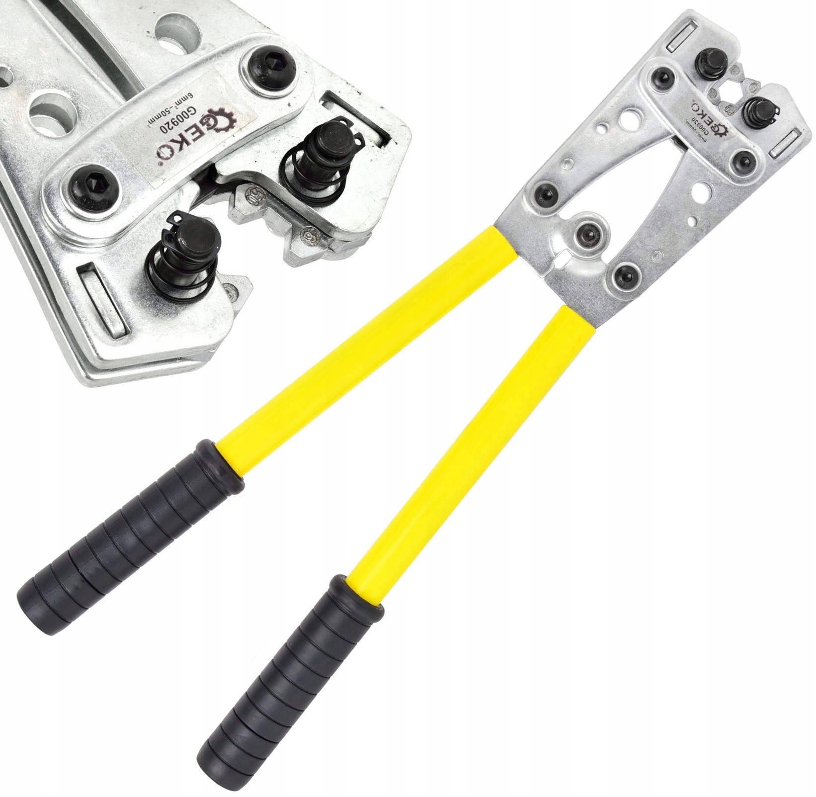 Upínací kleště na koncové dutinky kabelů 8 tun Cu a Al 6-50 mm