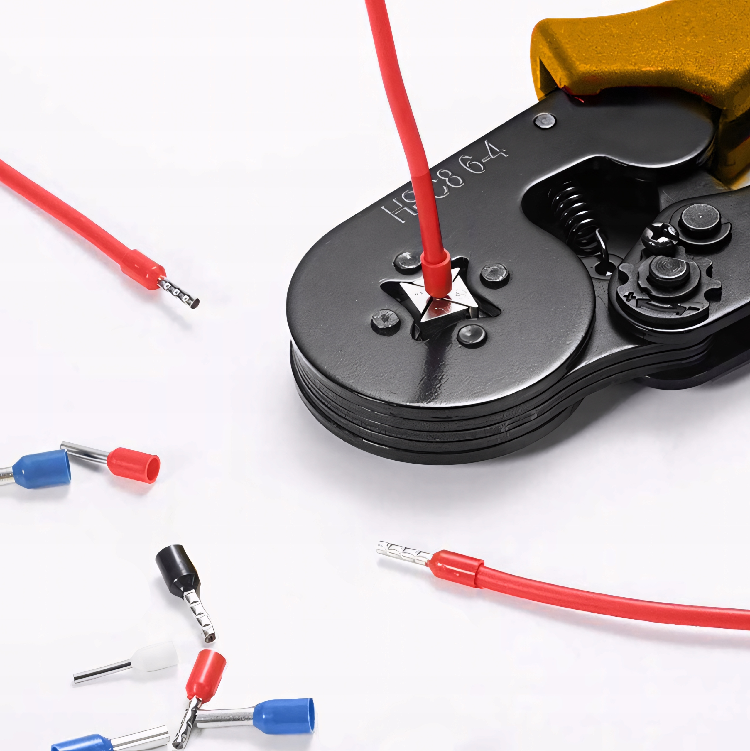 ZACISKARKA DO TULEJEK 0,5-10mm + 1200SZT. TULEJEK BIGSTREN Kolor pomarańczowy