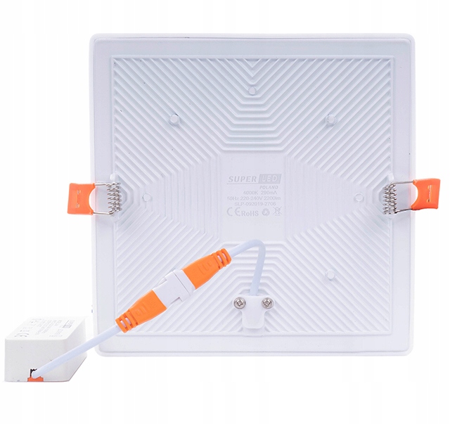 Panel LED Podtynkowy Plafon 36W CCD SuperLED Rodzaj gwintu zintegrowane źródło LED