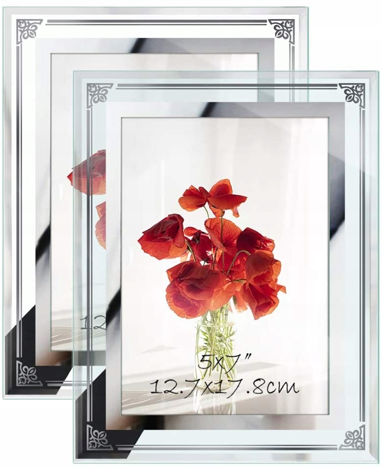 

Ramka Na Zdjęcie 2 Sztuki Szklana 23CM X 18CM 5x7'