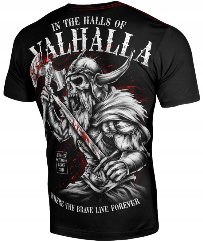 Octagon Tričko Tričko Valhalla Black M