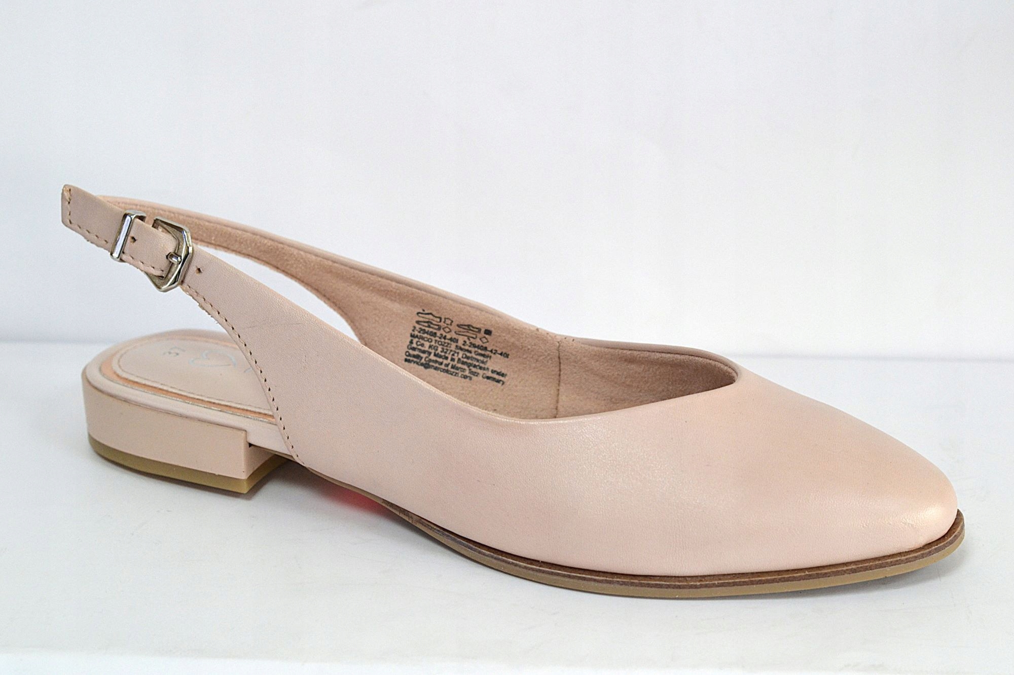 Marco Tozzi 29408-42 001 Baleríny Nude Bez Paty, Velikost Vel.