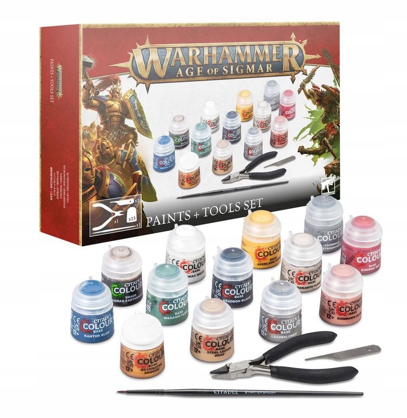 Age of Sigmar Paints + Tools Set