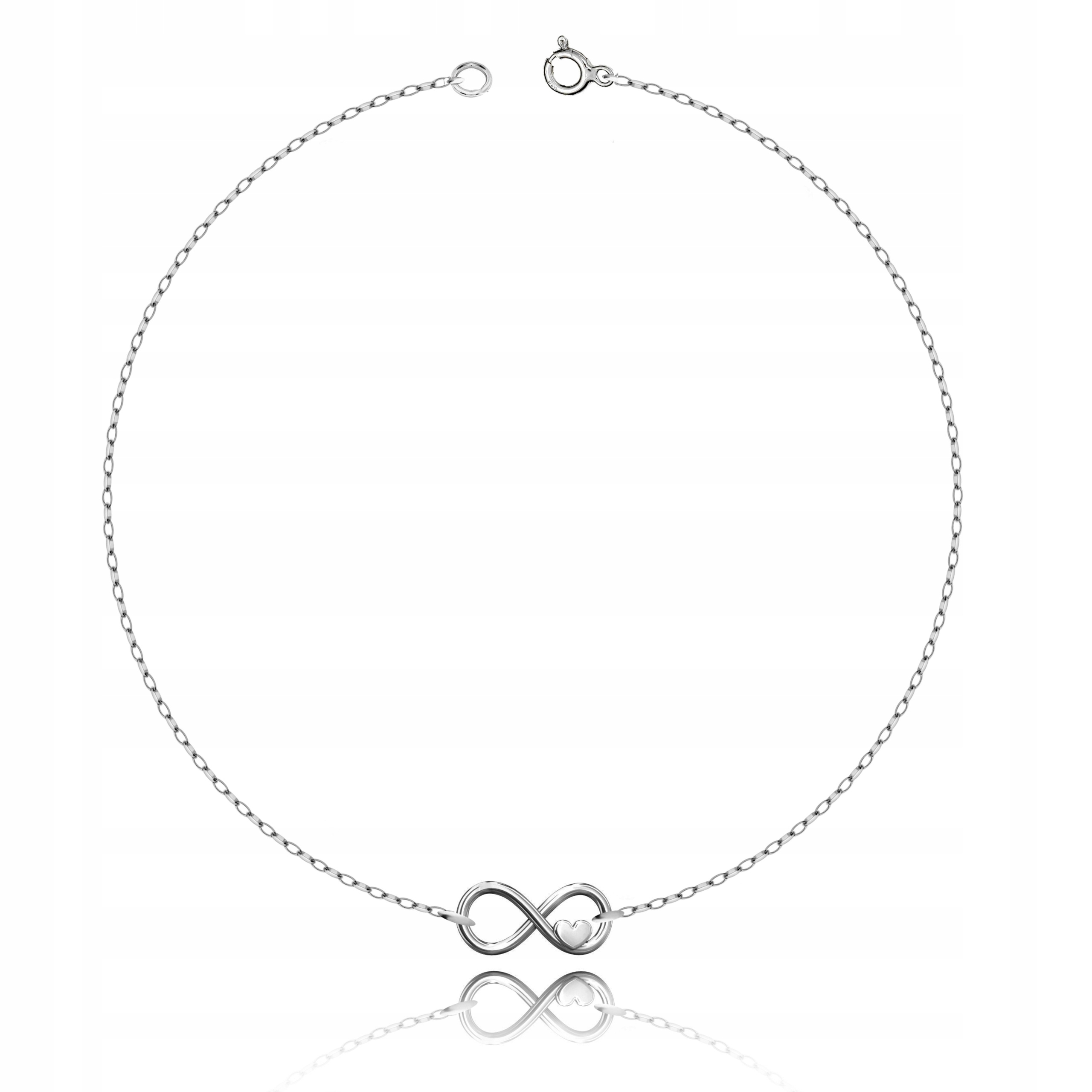 

Srebrna Bransoletka Na Nogę Stopę Kostkę srebro925