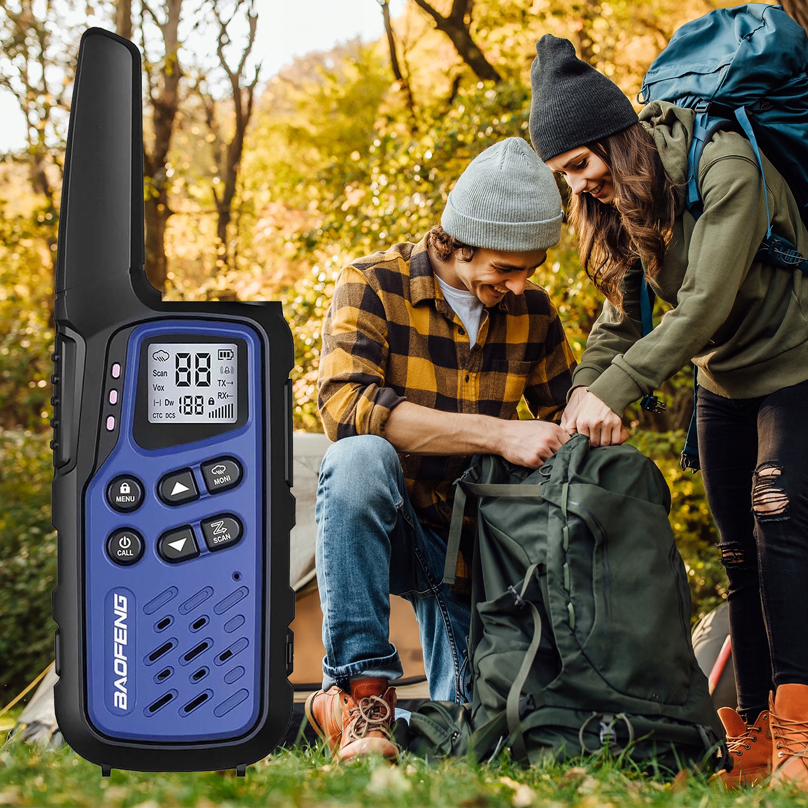 BAOFENG BF-25E KRÓTKOFALÓWKA DUŻY ZASIĘG PODKANAŁY ŁOKI TOKI USB-C LATARKA Liczba sztuk 2 szt.