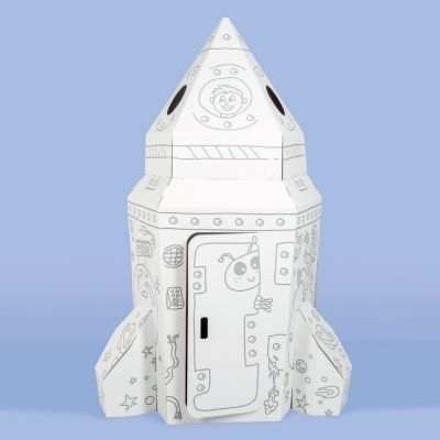 DUŻA Rakieta kartonowa Tektorado do malowania - prezent dla dzieci Certyfikaty, opinie, atesty CE EN 71