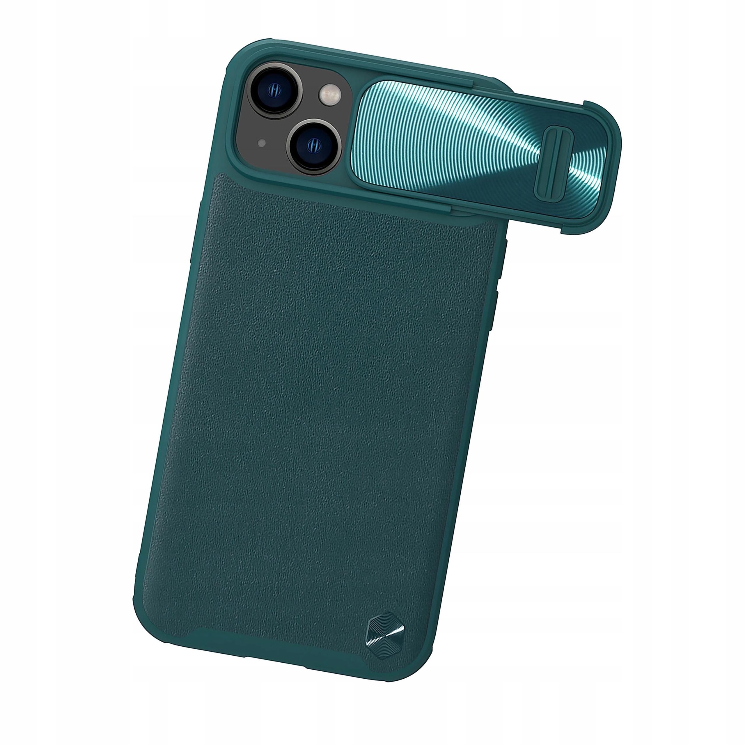 Nillkin CamShield Leather S etui iPhone 14 Plus z osłoną na aparat zielone