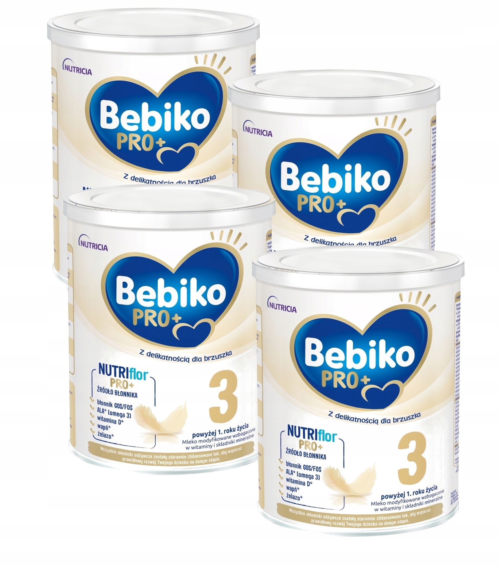 Bebiko PRO+ 3 mleko modyfiowane 4 x 700 g PUSZKA