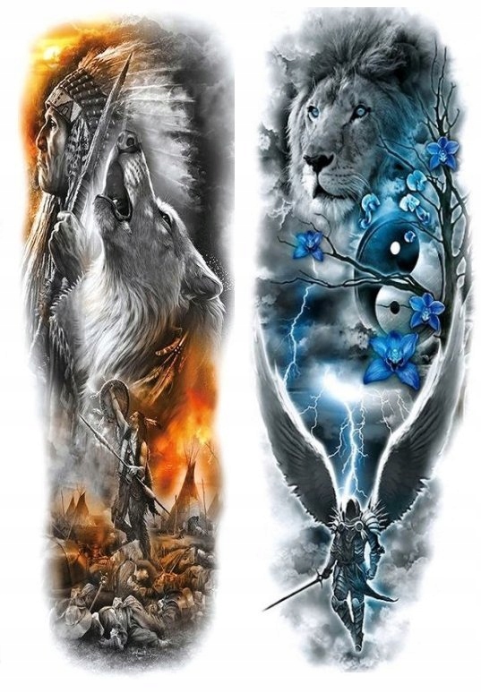 ВРЕМЕННОЕ ТАТУ можно СТИРАТЬ РУКАВ, МНОГО МОДЕЛЕЙ 2шт!