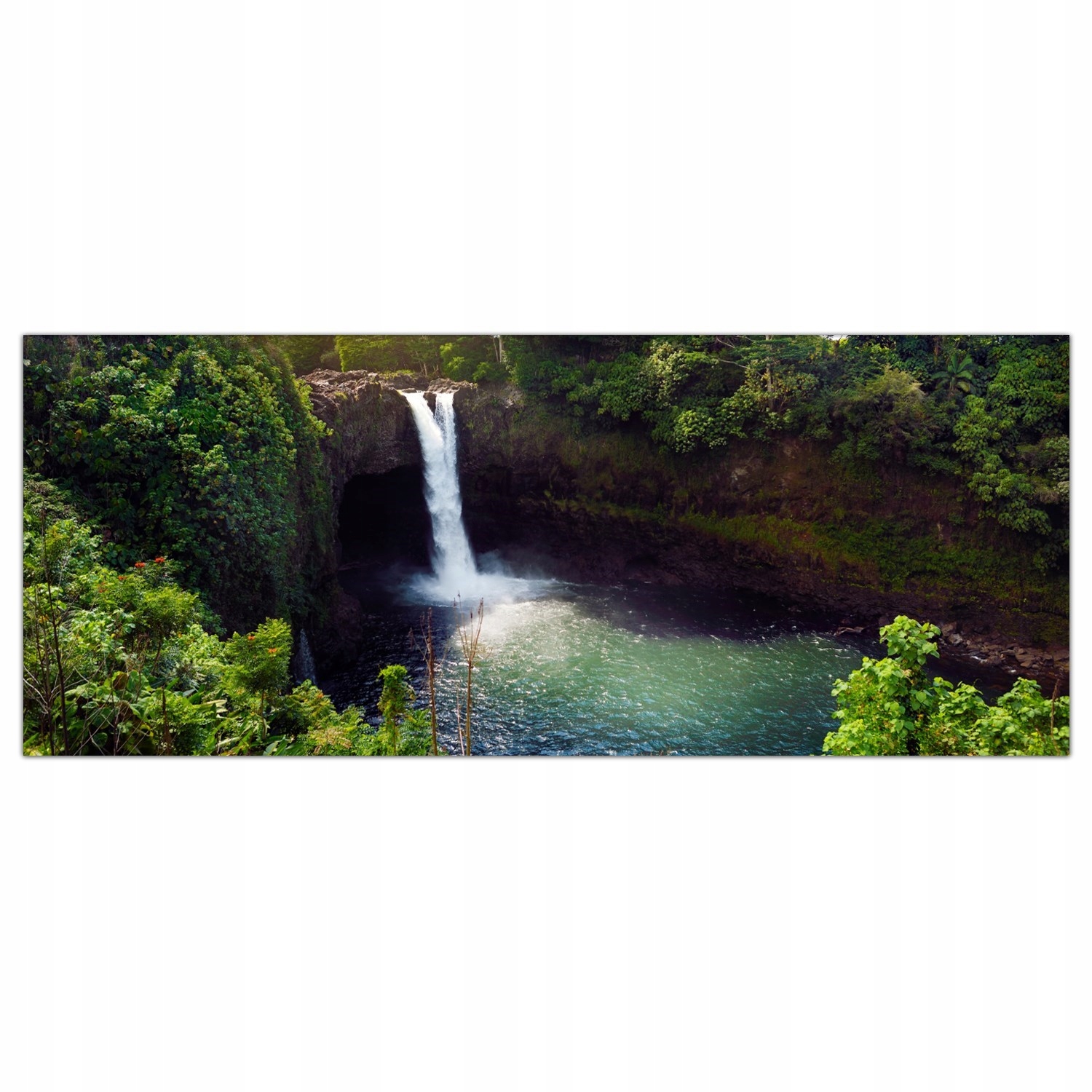 Duha Vodopád Voda 125x50 Panel tvrzené sklo