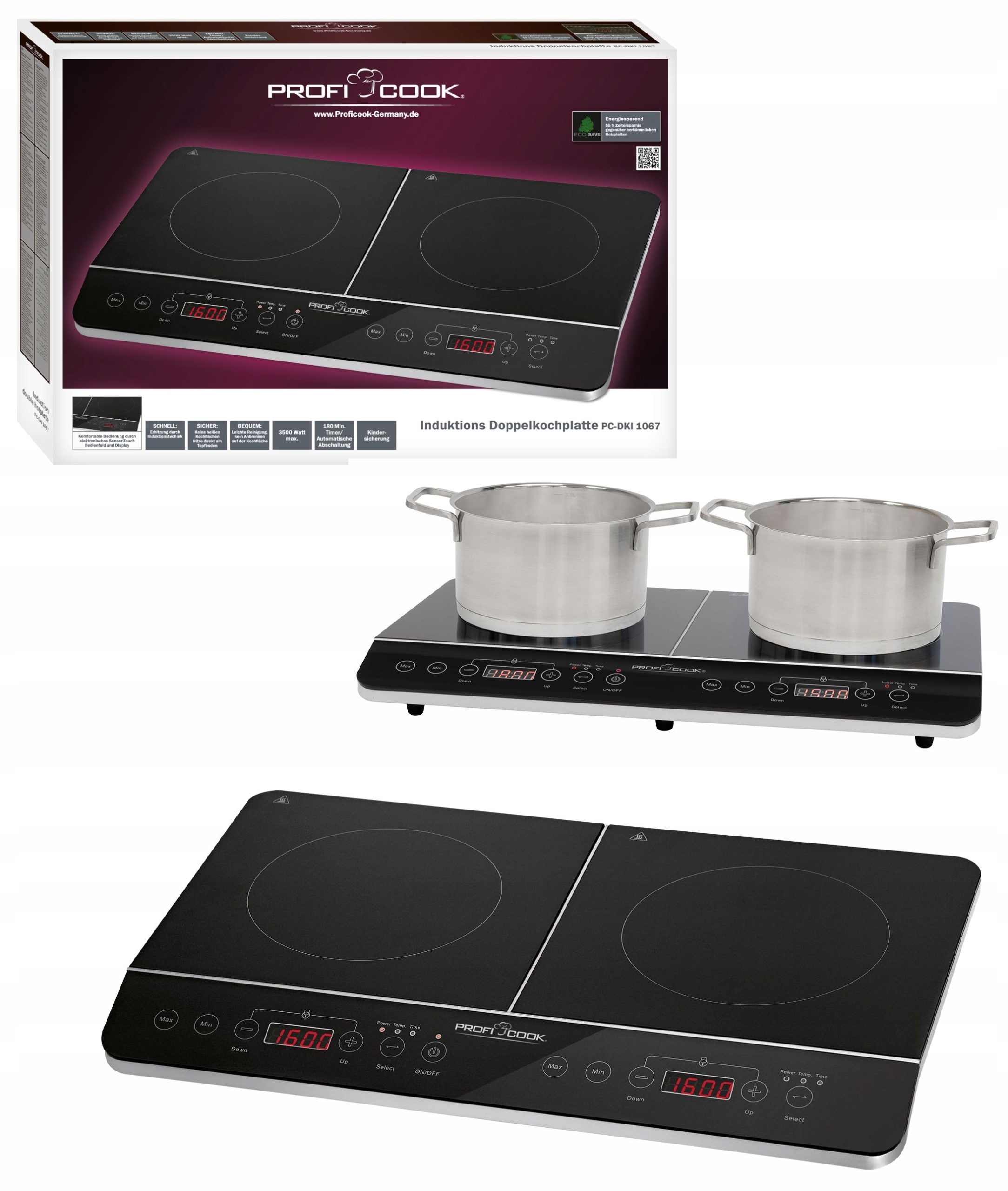 

Niemiecka Podwójna Płyta Indukcyjna Proficook Pc-d