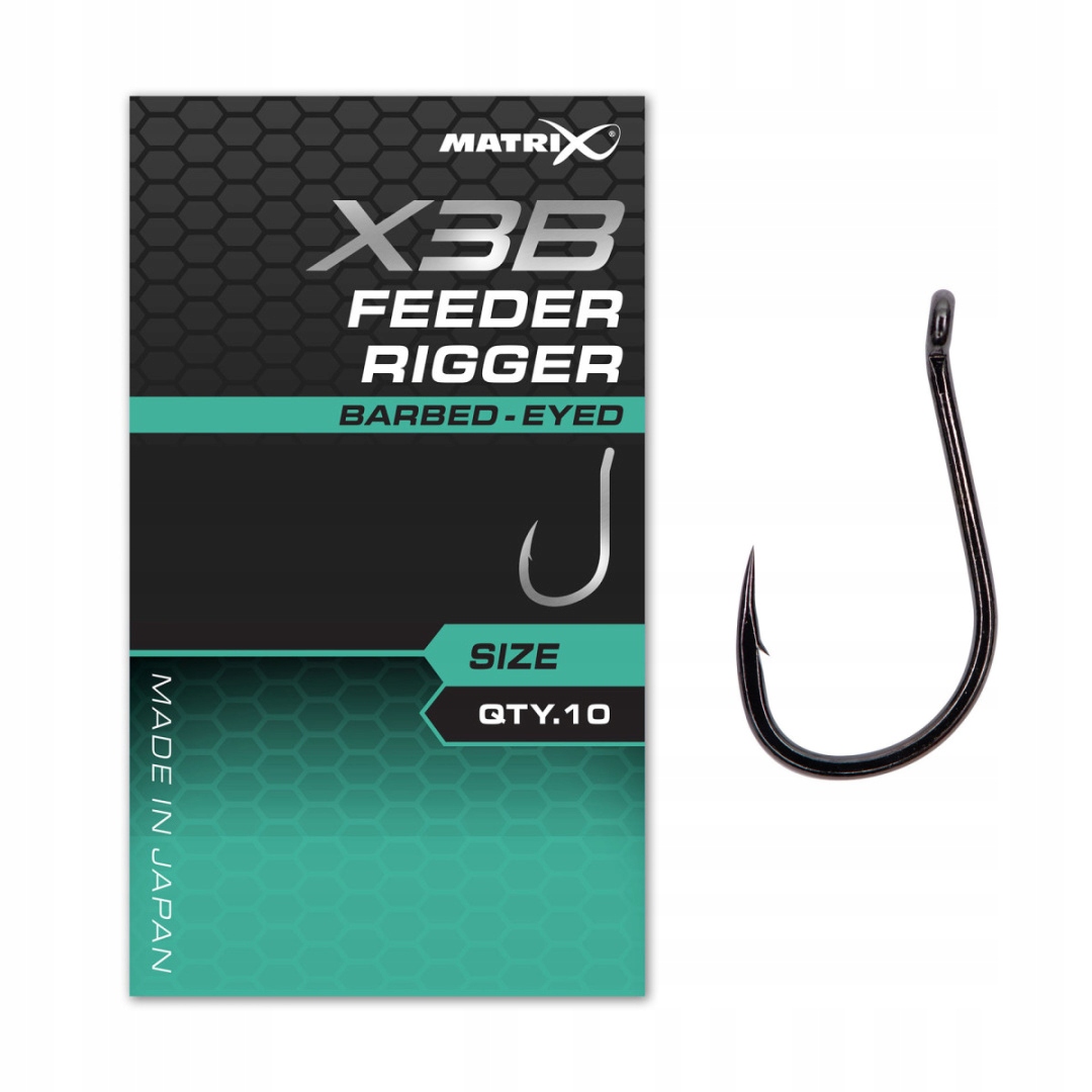 Haczyki Matrix X3B Feeder Rigger 16 Barbed