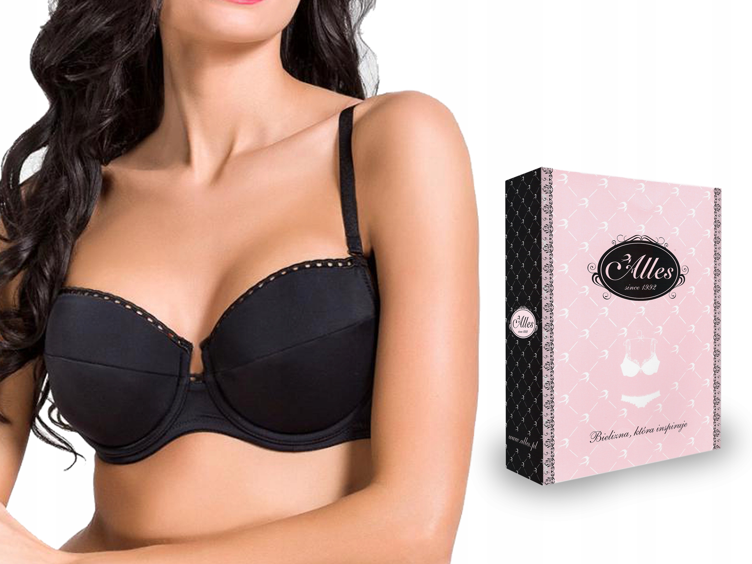 

Biustonosz Usztywniany Alles Elena II, Czarny, 80G