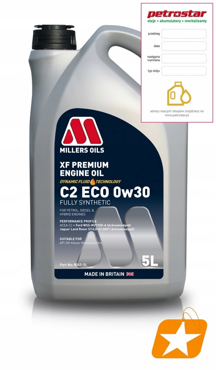 Millers Xf Premium C2 Eco 0W30 5L