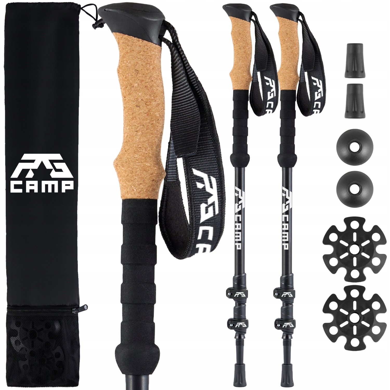 Kijki Trekkingowe składane kije nordic walking do chodzenia w góry Rg Camp