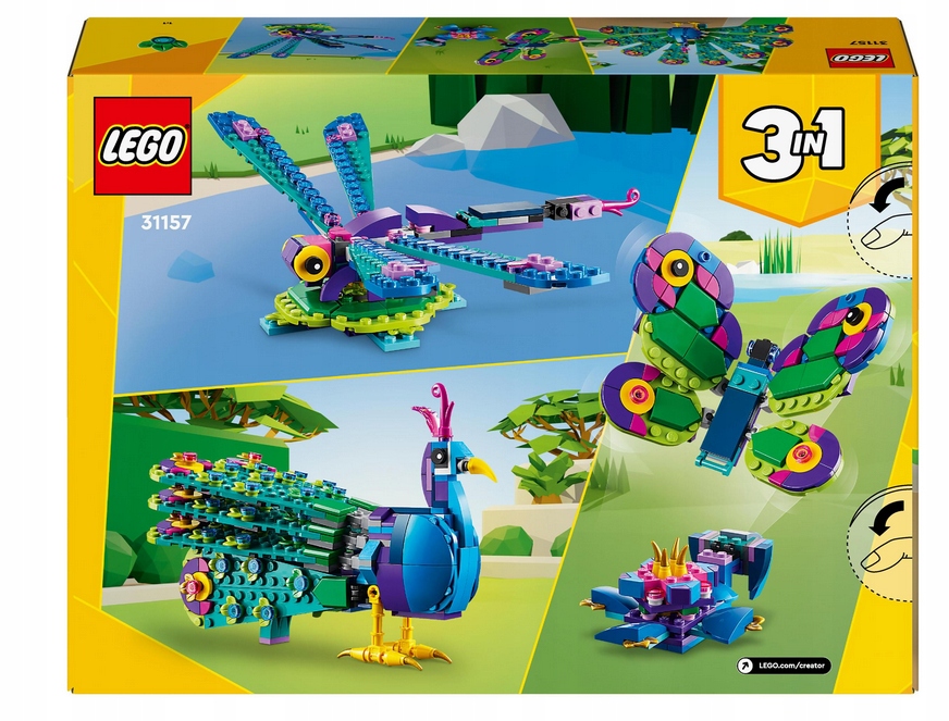 LEGO 31157 EGZOTYCZNY PAW 3W1 ZESTAW KLOCKÓW NA PREZENT ORYGINAŁ MOTYL