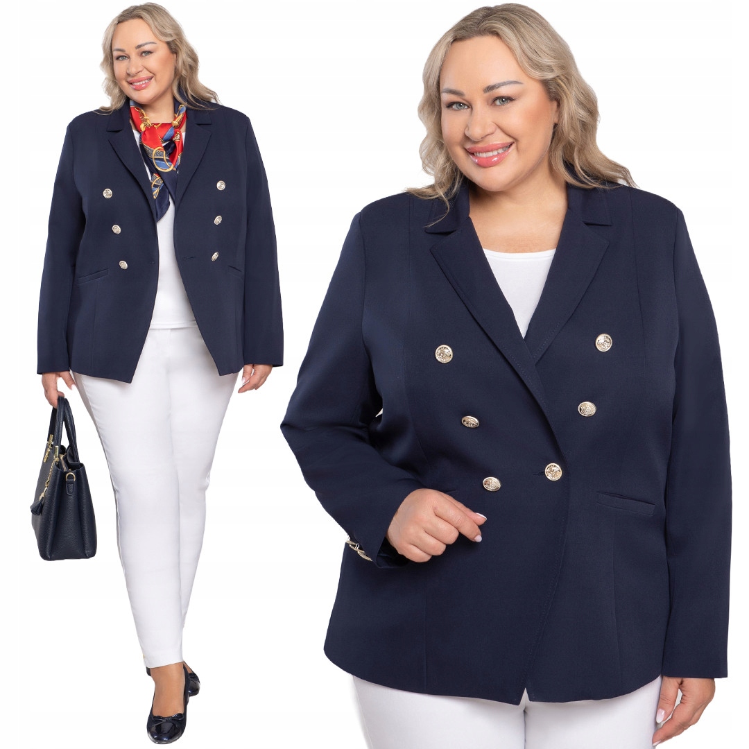 Návštěvnický modrý sako 48