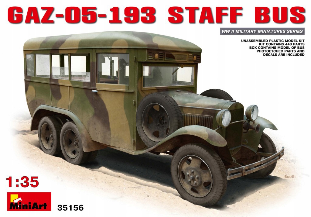 MiniArt 35156 1/35 GAZ-05-193 Zaměstnancí Bus