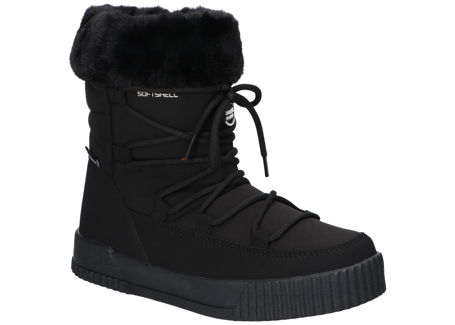 American Club SN68 Ocieplane Śniegowce Botki Buty Zimowe Dziecięce Black 36