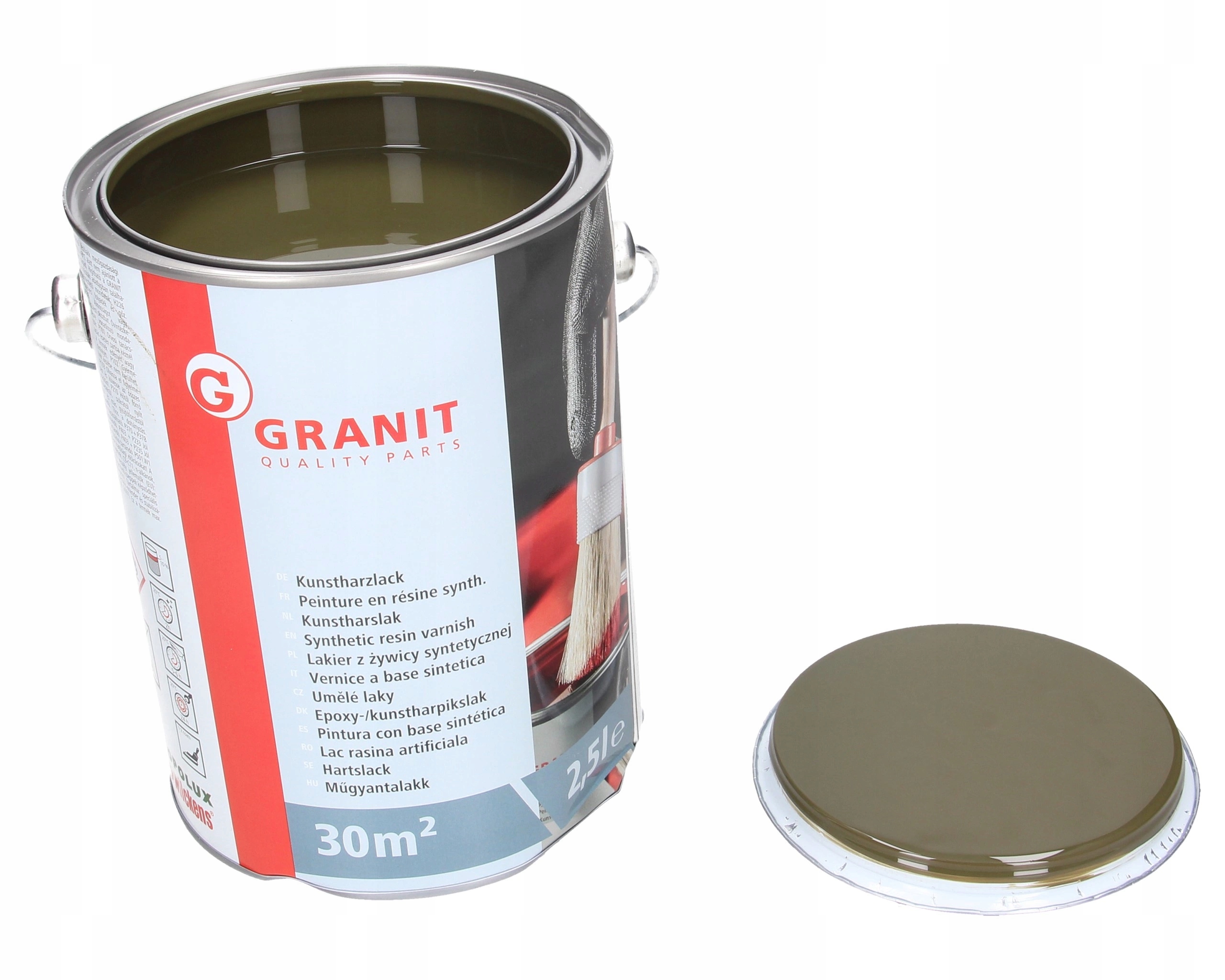 lak, strojní barva Ral 6014 olivově žlutá 2,5 l Granit