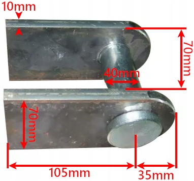 MOCOWANIE SIŁOWNIKA UCHO SWORZEŃ fi 40 Marka wózka Caterpillar Clark Hyster Jungheinrich Komatsu Linde Mitsubishi Nissan Still Toyota Yale