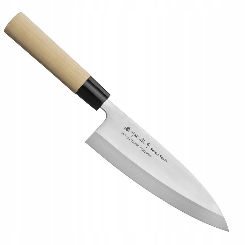 Satake S/d 420J2 Japonský ostrý kuchynský nôž na filetovanie Deba 56HRC 18 cm