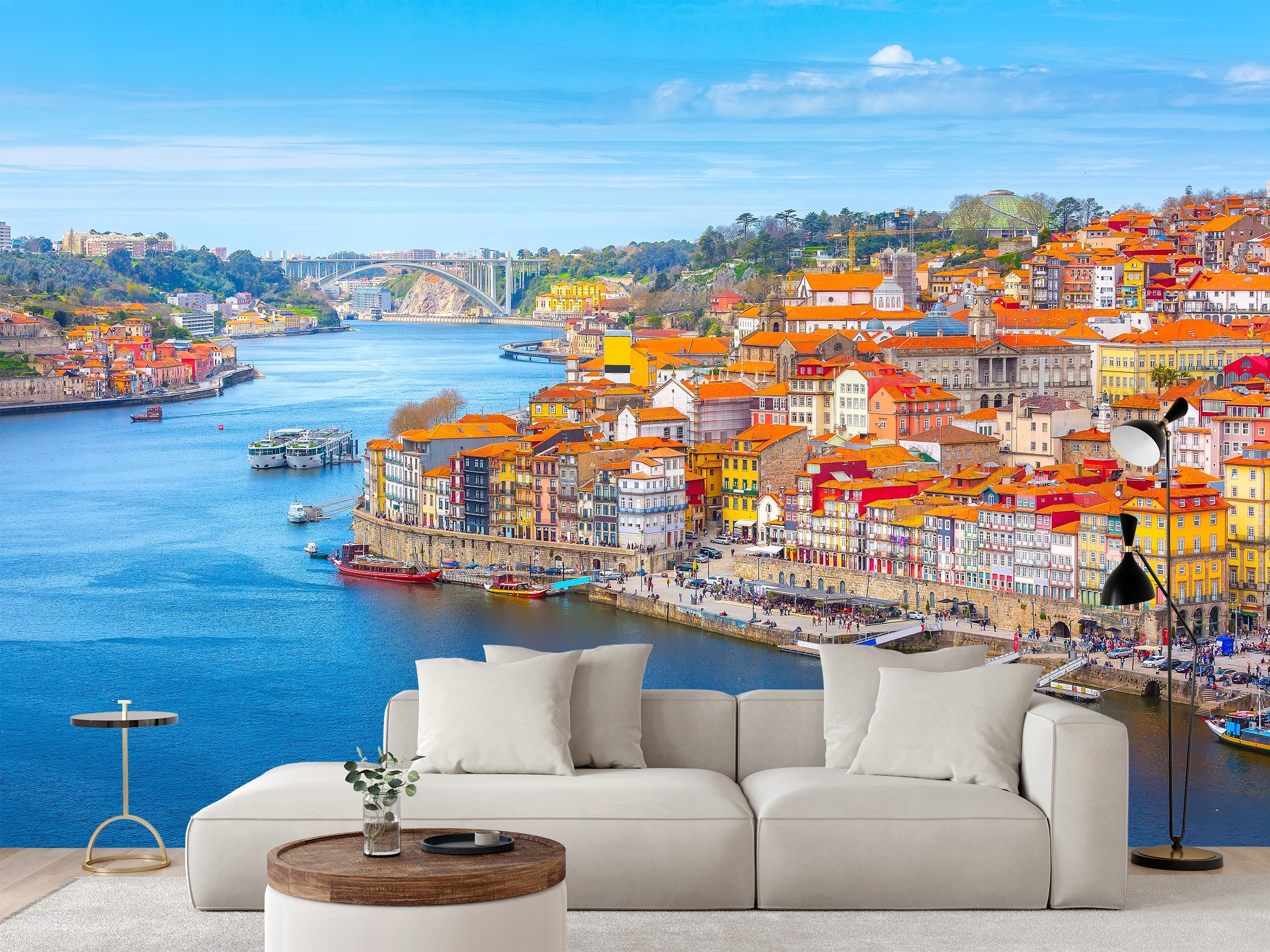 Fototapeta Pohled Na Staré Město A Řeku Douro V Portu 368 x 254 cm