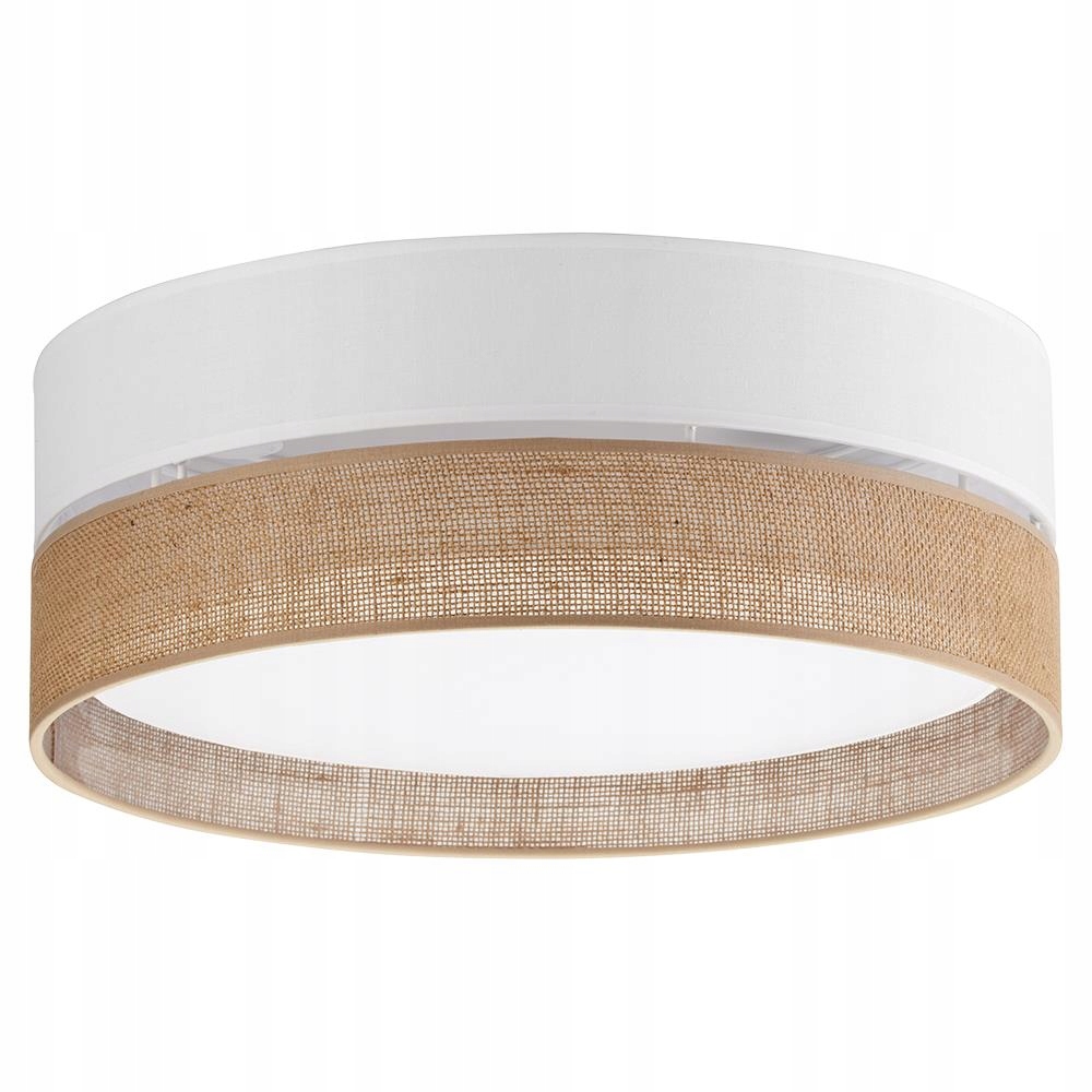 Stropné svietidlo Linobianco z prírodnej juty Boho