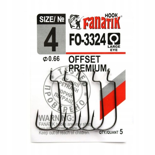 

Fanatik Haczyk FO-3324- 4/34mm 5szt Offset Premium